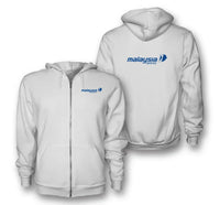 Thumbnail for Malaysia Airlines logo on white zipped hoodie