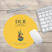 Thumbnail for King Shaka International Airport (DUR) design on yellow round mouse pad