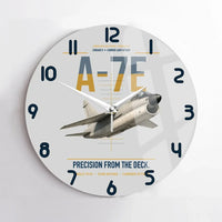 Thumbnail for A-7E Corsair II design on light gray no frame wall clock