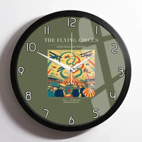 Thumbnail for VINTAGE G4026 - The Flying Circus - Designed Wall Clocks design on greenarmy framed