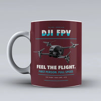 Thumbnail for FPV Mug design on dark red dji