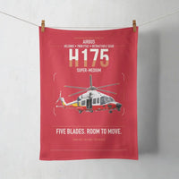 Thumbnail for Airbus H175 design on red towel