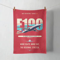 Thumbnail for Embraer E190 design on red towel