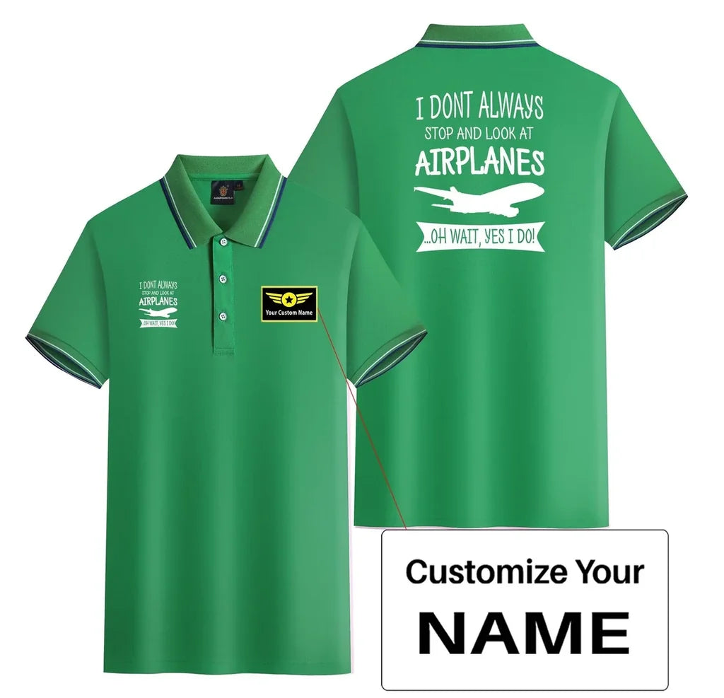 Customisable Plane Spotter Polo Shirt - view 7