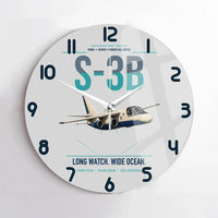 Thumbnail for S-3B Viking design on light gray no frame wall clock