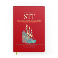 Thumbnail for Cyril E. King Airport (STT) design on red notebook