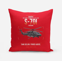 Thumbnail for Sikorsky S-70i FIREHAWK design on red pillow