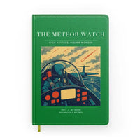 Thumbnail for VINTAGE G4212 - The Meteor Watch - Designed Notebooks design on green