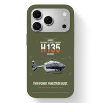 Thumbnail for Airbus H135 design on green army magsafe iphone case, for iPhone 17 Pro