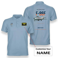 Thumbnail for F-86F SABRE design on light blue polo with custom name badge