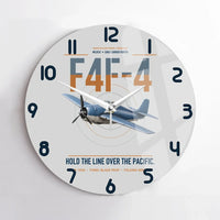 Thumbnail for F4F-4 Wildcat design on light gray no frame wall clock