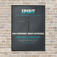 Thumbnail for Ascent AeroSystems Spirit vertical canvas print - framed - gray background