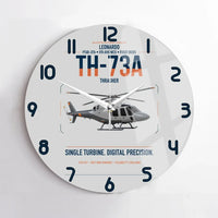 Thumbnail for Leonardo TH-73A Thrasher design on light gray no frame wall clock