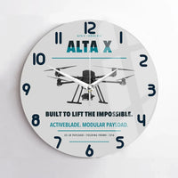 Thumbnail for Freefly Alta X design on light gray no frame wall clock