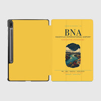 Thumbnail for Nashville International Airport (BNA) design on yellow samsung tablet tablet case