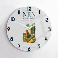 Thumbnail for Weeze Airport (NRN) design on light gray no frame wall clock