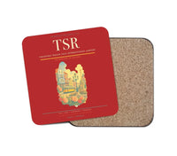 Thumbnail for Timișoara Traian Vuia International Airport (TSR) design on red 1 piece coaster