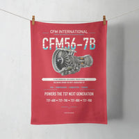 Thumbnail for CFM56-7B design on red towel