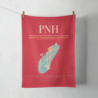 Thumbnail for Phnom Penh International Airport (PNH) design on red towel