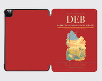 Thumbnail for Debrecen International Airport (DEB) design on red ipad tablet case