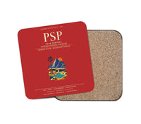 Thumbnail for Palm Springs International Airport (PSP) design on red 1 piece coaster