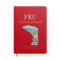 Thumbnail for Manas International Airport (FRU) design on red notebook