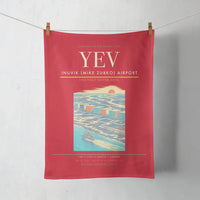 Thumbnail for Inuvik (Mike Zubko) Airport (YEV) design on red towel