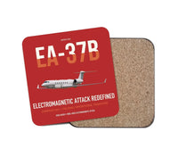 Thumbnail for EA-37B Compass Call design on red 1 piece coaster