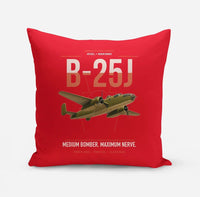 Thumbnail for B-25J Mitchell design on red pillow