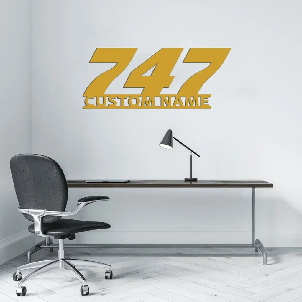 Customisable Boeing 747 Metal Sign - view 7