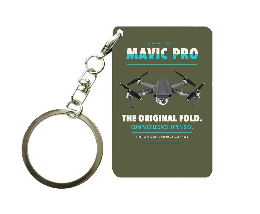 DJI Mavic Pro Key Chain design on green army key chain