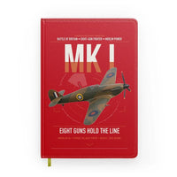 Thumbnail for Hawker Hurricane Mk I design on red notebook