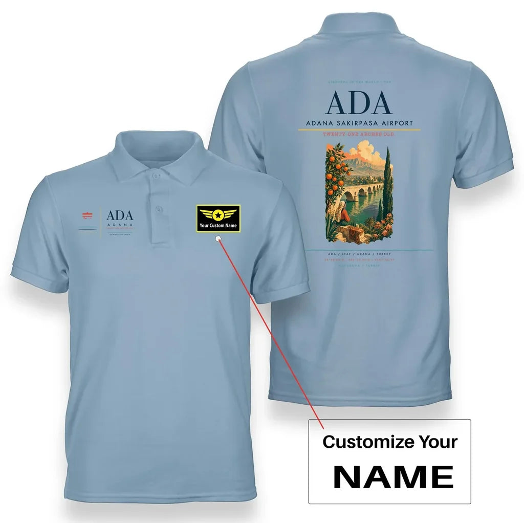Adana Sakirpasa Airport ADA Light Blue+Name