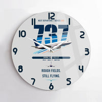 Thumbnail for Boeing 737-200 design on light gray no frame wall clock