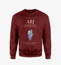 Thumbnail for Felix Houphouet-Boigny International Airport ABJ Sweatshirt - Wine Red