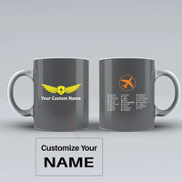 Thumbnail for Customisable Aviation Alphabet Mug - view 7