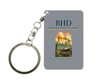 Thumbnail for George Best Belfast City Airport (BHD) design on gray key chain