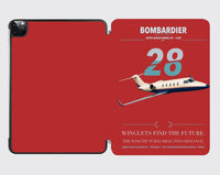 Thumbnail for Bombardier Learjet 28 design on red ipad tablet case