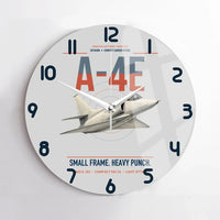 Thumbnail for A-4E Skyhawk design on light gray no frame wall clock