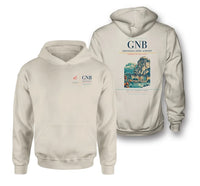 Thumbnail for Grenoble-Isère Airport (GNB) design on khaki double-side hoodie