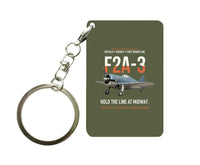 Thumbnail for F2A-3 BUFFALO Key Chain design on green army key chain