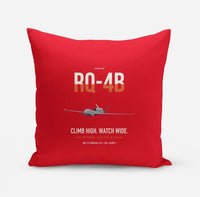 Thumbnail for RQ-4B Global Hawk design on red pillow