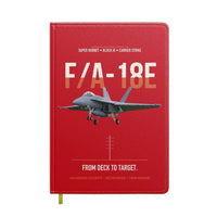 Thumbnail for F-A-18E Super Hornet Block III From Deck To Target design on red notebook