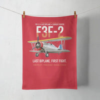 Thumbnail for F3F-2 Last Biplane First Fight design on red towel