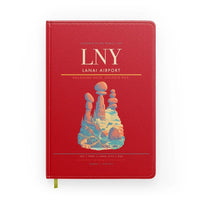 Thumbnail for Lanai Airport (LNY) design on red notebook