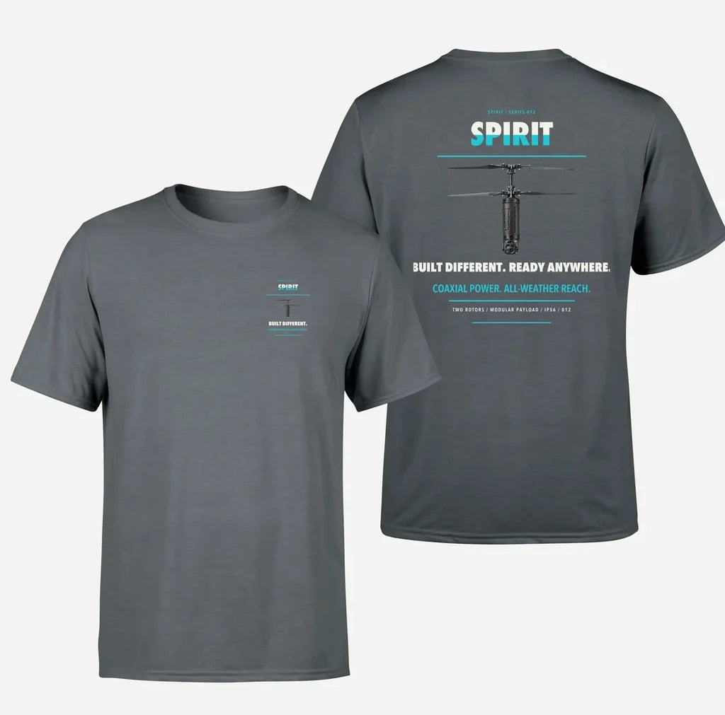Ascent AeroSystems Spirit design on gray t shirt