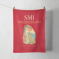 Thumbnail for Samos International Airport (SMI) design on red towel
