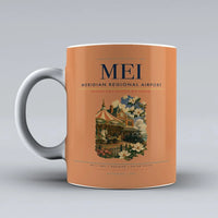 Thumbnail for Meridian Regional Airport (MEI) airport code design on orange ceramic mug