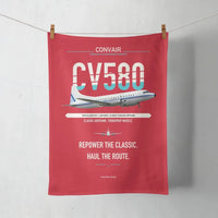 Thumbnail for Convair 580 design on red towel
