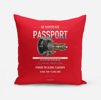 Thumbnail for PASSPORT design on red pillow